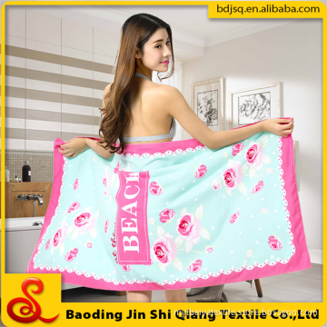 Sell like hot cakes gift beach towel Reactive print microfiber towel